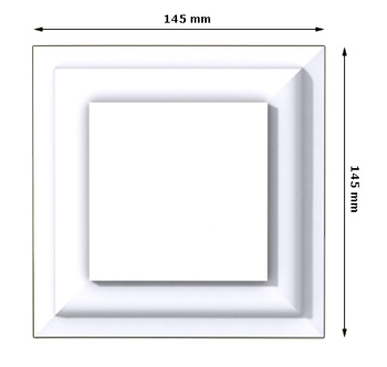 Konzol-06 (145x145 mm) polisztirol díszkocka homlokzatdíszítéshez