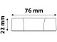 Süllyeszthető LED panel (120 mm - kör) 6W - természetes fehér