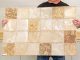 90x60 cm 3D PVC dekorpanel, csempe mintás konyhapanel -  Marble Brown