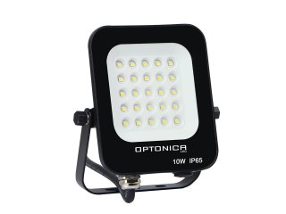 SMD LED reflektor fekete (10W/900lm) - Meleg fehér