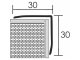 Rozsdamentes acél sarokprofil, élvédő (30x30 mm) inox - 250 cm