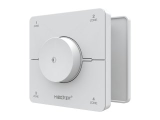 K0S-W, Dimmer, Fali LED szalag fényerő és színhőmérséklet szabályzó panel (CCT) 4 zónás: elemes - fehér