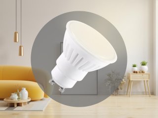 LED lámpa GU10 (9.5W/120°) meleg fehér