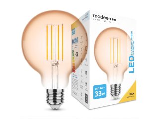 E27 LED izzó Vintage filament (4W/320°) G95 - extra meleg fehér