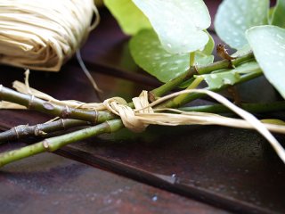 Természetes madagaszkári raffia kötöző Raphia (50g) natúr