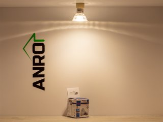 LED lámpa GU10 (3.3W/120°) természetes fehér - Oldalra is világító üveg búrával!