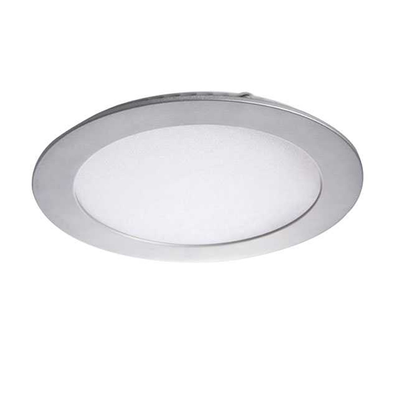 Rounda LED panel IP44 ezüst (169 mm) 12W - természetes fehér