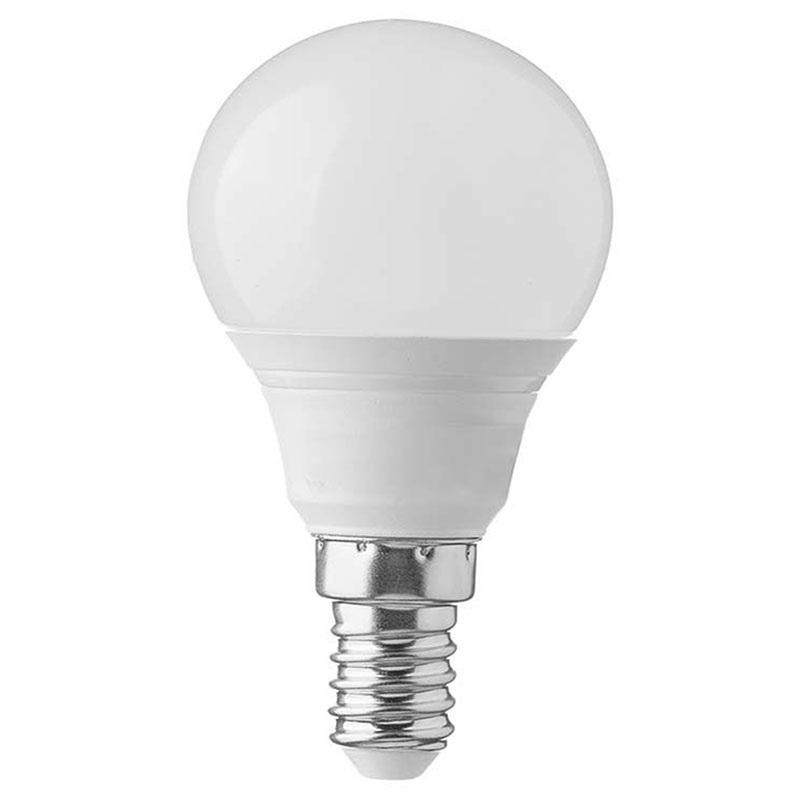 E14 LED lámpa (4.5W/180°) Kisgömb P45 - hideg fehér, PRO Samsung