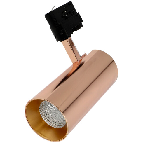 SPS Branta Metalica 3 fázisú sínes LED lámpa - 19W (60°) meleg fehér, rose gold, bemutatótermi darab