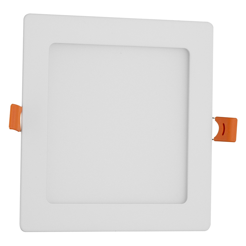 Süllyeszthető LED panel (141 mm - négyzet) 9W - meleg fehér, fehér