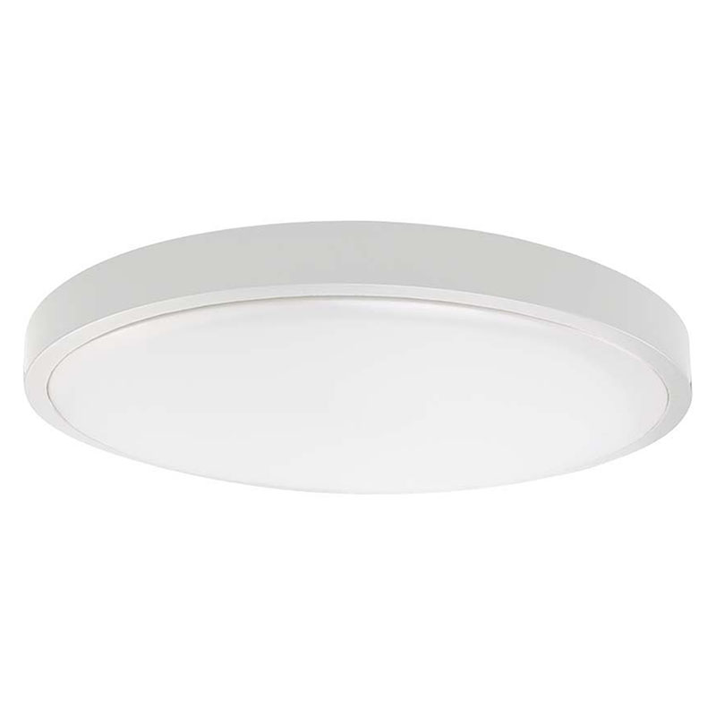 IP44 mennyezeti LED lámpatest - kör (18W/1830lm) meleg fehér, fehér (250 mm)