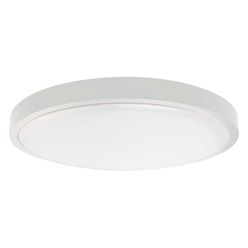 IP44 mennyezeti LED lámpatest - kör (18W/1830lm) hideg fehér, fehér (250 mm)