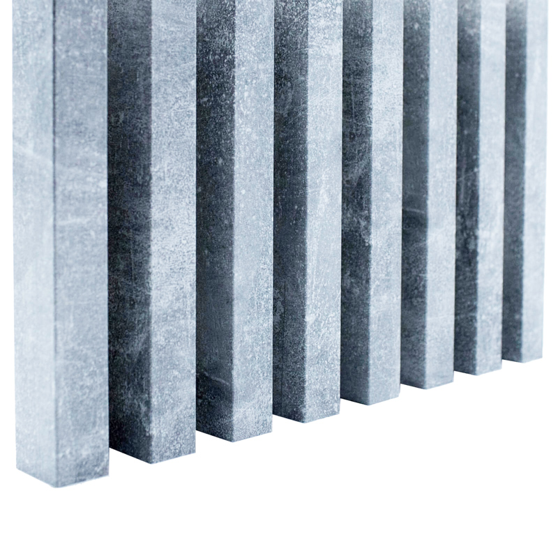 Lamella léc falra, modern falburkolathoz (275cm x 3cm x 4cm) - Beton szürke