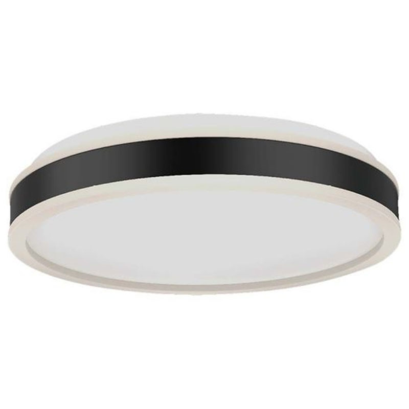 Mennyezeti LED lámpa (24W/2500Lumen) fekete, természetes fehér