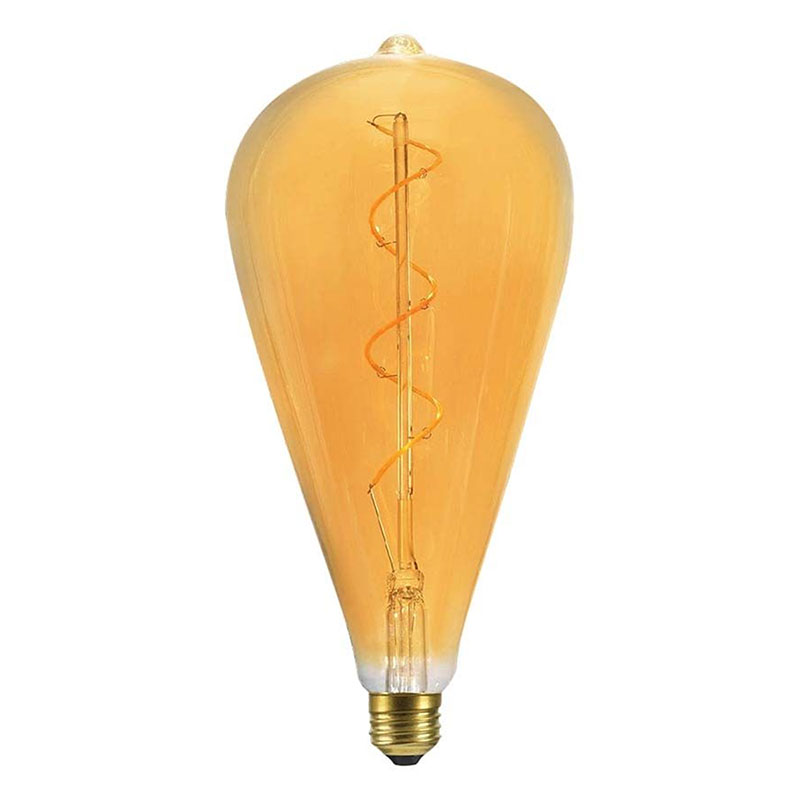 E27 LED izzó Vintage filament (4W/300°)  ST120 - meleg fehér