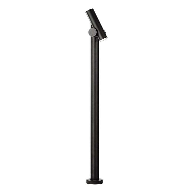 Bollard Kerti LED állólámpa, IP44 (4W/390Lumen) állítható fej, 100 cm, fekete, meleg fehér