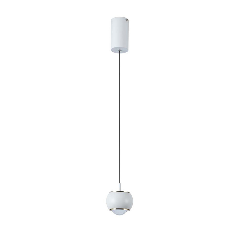 Design LED függeszték (9W) fehér színű, gömb forma - meleg fehér