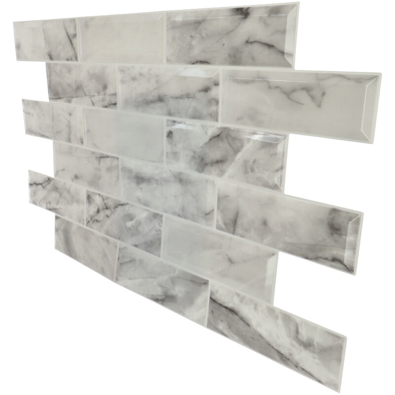 3D PVC dekorpanel, csempe mintás konyhapanel - Marble Tile