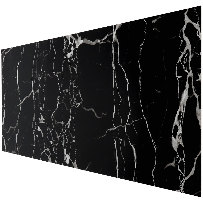 Szivacsos öntapadós falburkolat Marble ARS-03 fekete-fehér márvány mintás (6 db 30x60 cm-es lap)