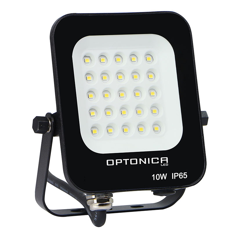 SMD LED reflektor fekete (10W/900lm) - Hideg fehér