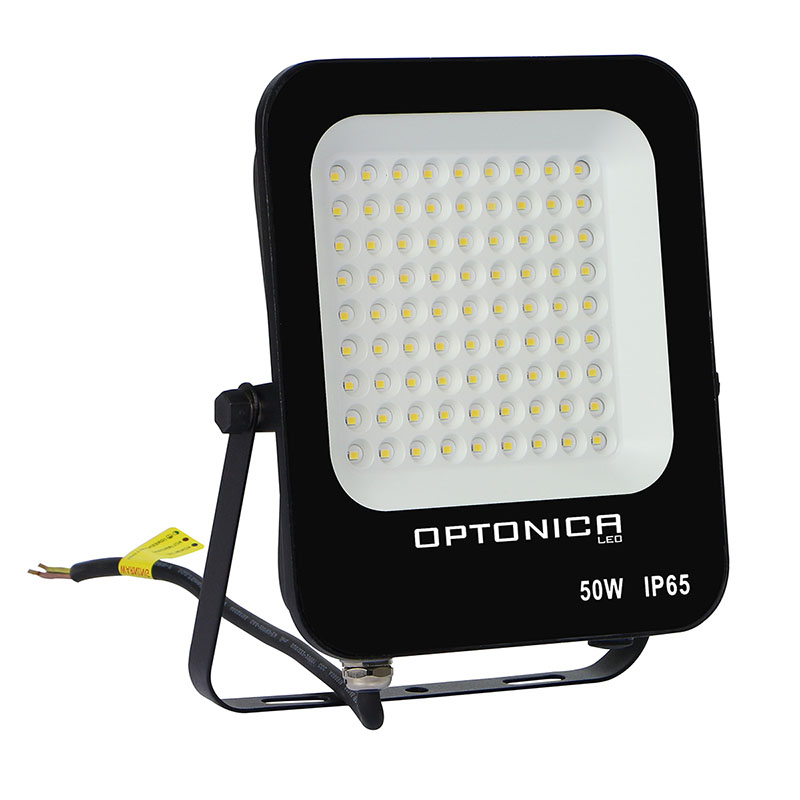 SMD LED reflektor fekete (50W/4500lm) - Hideg fehér