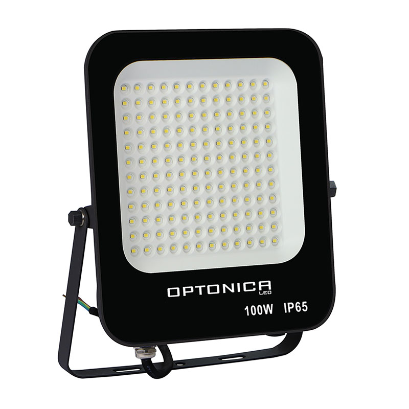 SMD LED reflektor fekete (100W/9000lm) - Hideg fehér