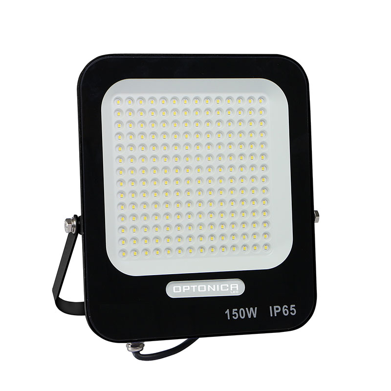 SMD LED reflektor fekete (150W/13500lm) - Hideg fehér