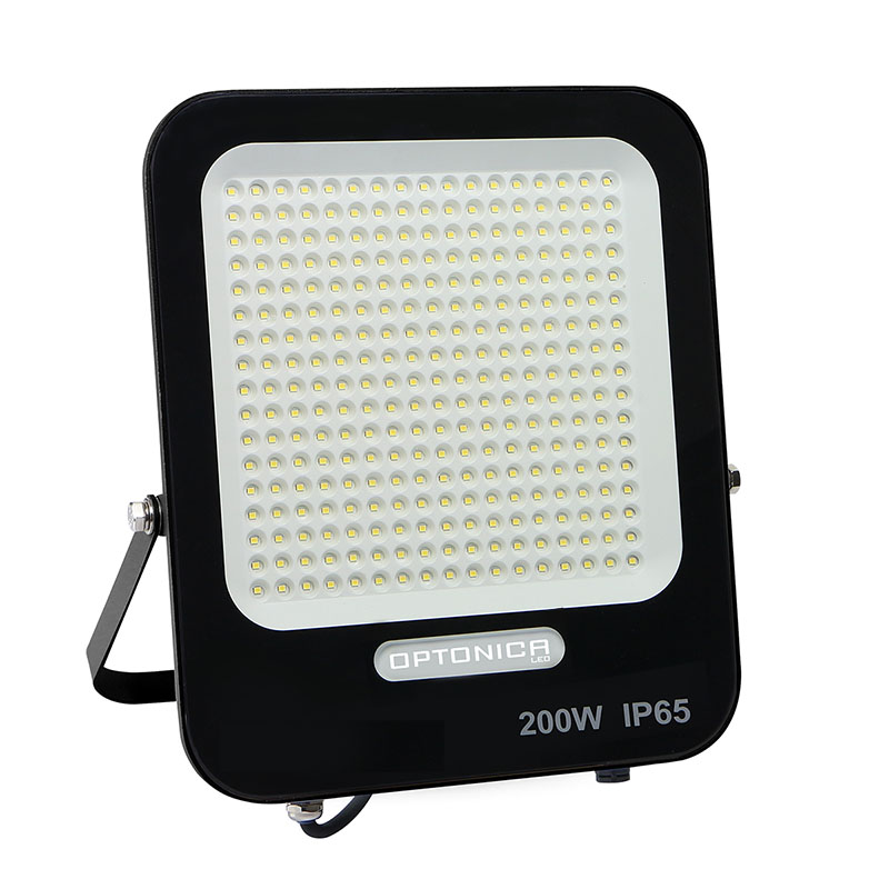 SMD LED reflektor fekete (200W/18000lm) - Természetes fehér