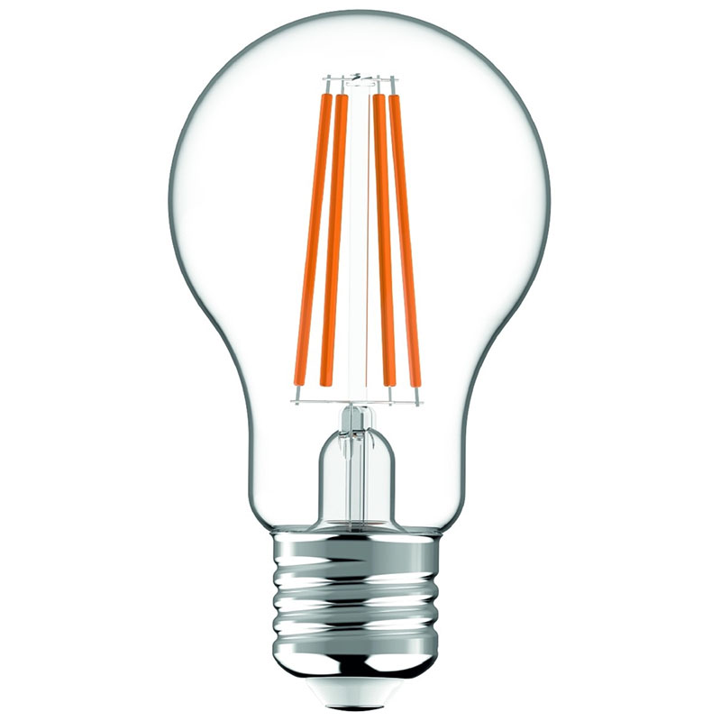 E27 LED Filament (6.6W/330°) 161 lm/W, meleg fehér