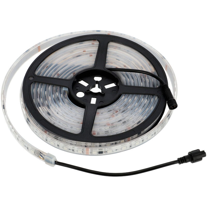 Digitális LED szalag (futófény) kültéri 5050-60 (24 Volt) - DRGB, 5 méter, IP68