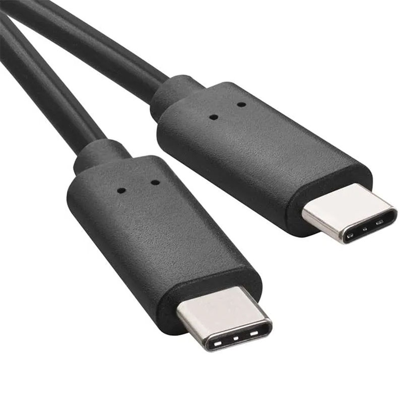 USB-C - USB-C adatkábel, töltőkábel (2 méter) fekete