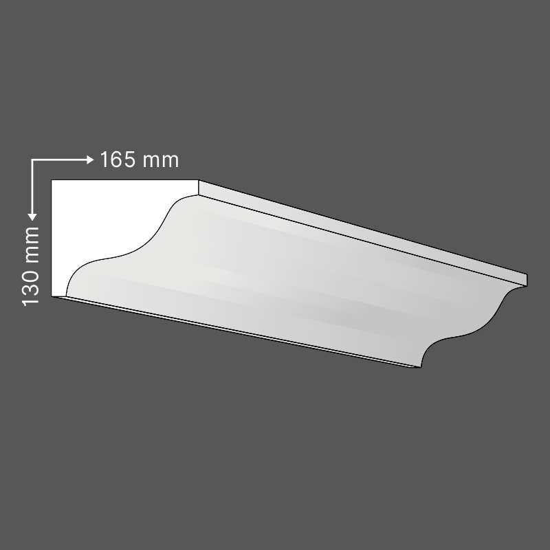 Kültérre - zárópárkány ZP-1 (165mm x 130mm) EPS