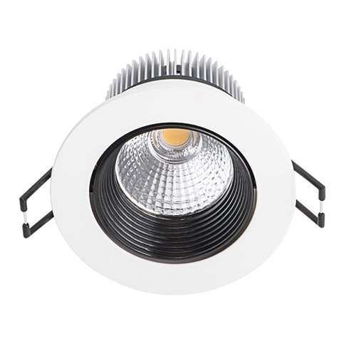 COB LED Spot lámpatest (kör, fehér-f, bill.) 8.5W meleg fényű