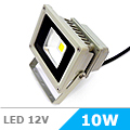 12 Voltos LED reflektor (10W/120°) Hideg fehér