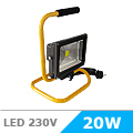 -LED reflektor 20W COB LED (állványos) Hideg fehér