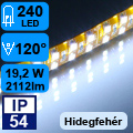 LED szalag kültéri 3528-240 (24 Volt) - hideg fehér DoubleLine! CRI=88