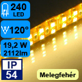 LED szalag kültéri 3528-240 (24 Volt) - meleg fehér DoubleLine! CRI=88