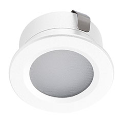 Beépíthető IP65 mini LED spotlámpa fürdőszobába, Imber 1W hideg fehér - 12 Volt