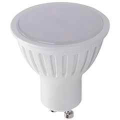 LED lámpa GU10 (7W/120°) hideg fehér (5300K)