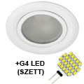 -Szett: Gavi bútorspot + G4 (1.9W/3200K) LED lámpa - Fehér