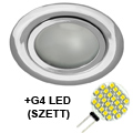 -Szett: Gavi bútorspot + G4 (1.9W/3200K) LED lámpa - Króm