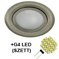 -Szett: Gavi bútorspot + G4 (1.9W/3200K) LED lámpa - Mattréz