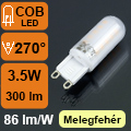 LED lámpa G9 (3.5W/270°) Small - meleg fehér LAC