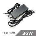 LED Adapter 12 Volt, dugvillás, (3A/36W) LoCa