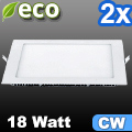 ECO LED panel (négyzet alakú) 18W - hideg f. (2 db)