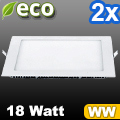 ECO LED panel (négyzet alakú) 18W - meleg fehér (2 db)