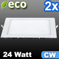 ECO LED panel (négyzet alakú) 24W - hideg fehér (2 db)