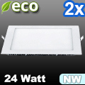 ECO LED panel (négyzet alakú) 24W - term. fehér (2 db)