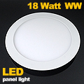 LED panel (225 mm) 18W (kör) meleg fehér, süllyeszth.