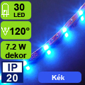 LED szalag beltéri (5050-30) - kék Dekor!